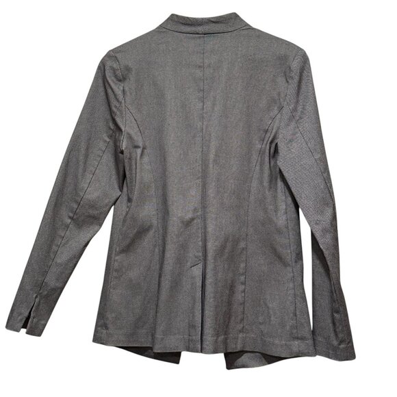 Apt 9 Open Birdeye Gray Structured Office Blazer Womens Suit Jacket Size Medium - Picture 5 of 10